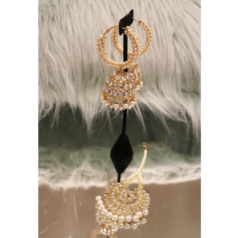 Indian Jhumka Tikka Set
